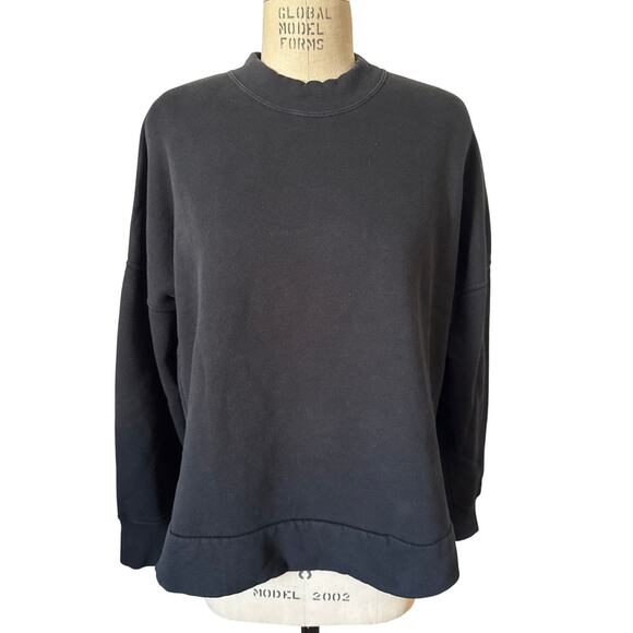 Acne Studios Folke Paw17 Mock Neck French Terry Sweatshirt Size Large - Picture 1 of 7